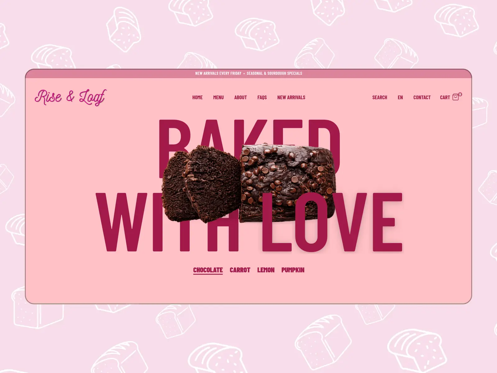 Rise & Loaf bakery social graphic